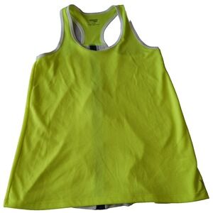 Danskin Now Tank Top Women's Small Yellow Sleeveless‎ Fitness Athletic